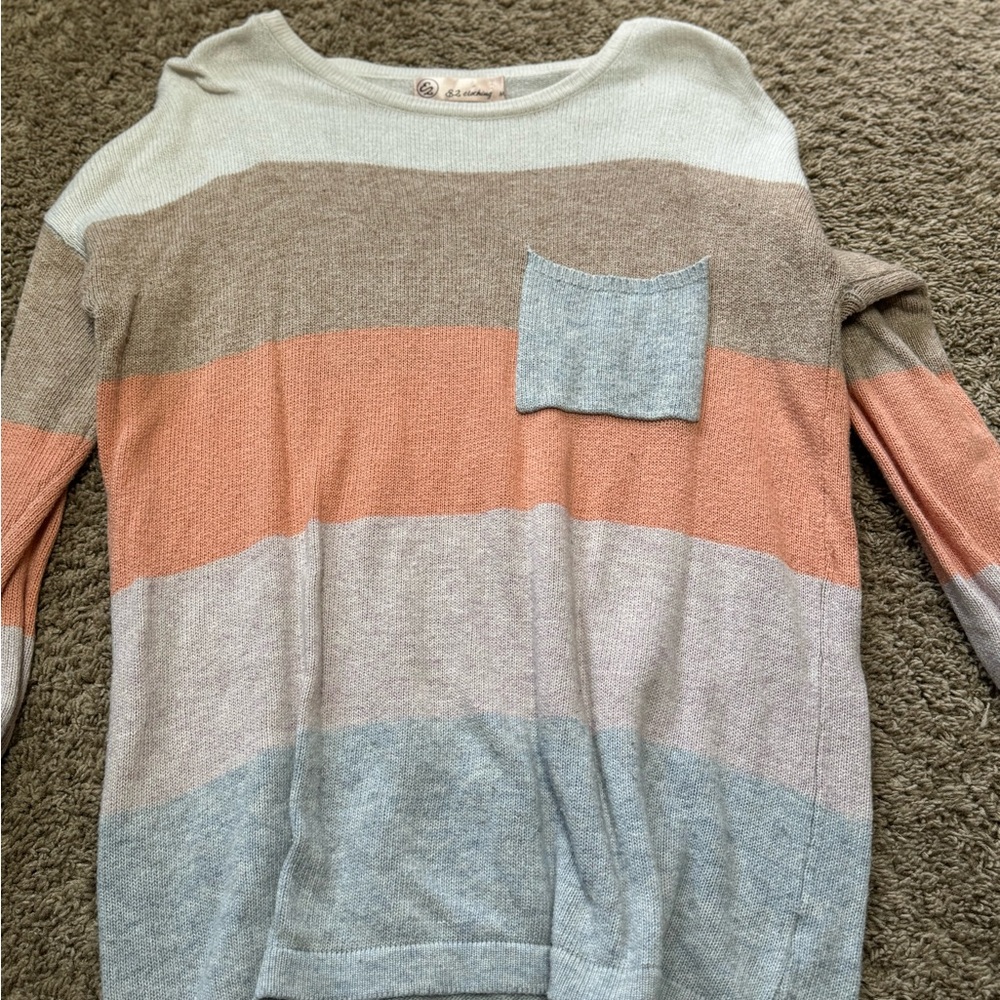 Striped Crew Neck Sweater